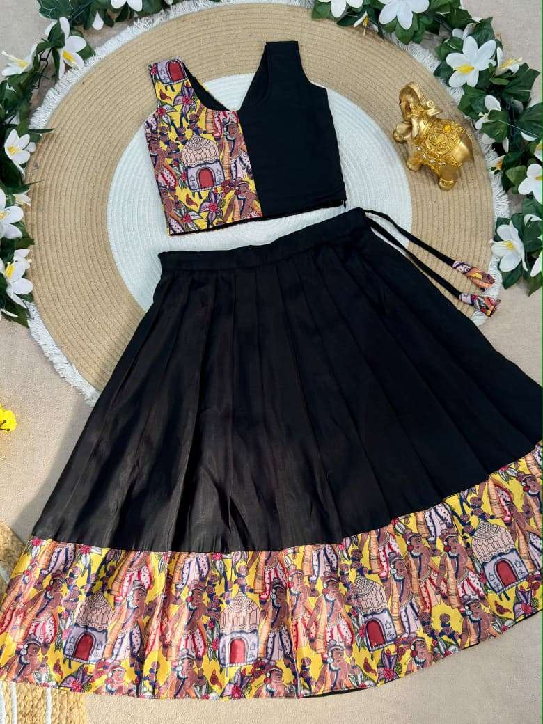Ganesha Heritage Kids wear Premium Silk fabric Lehenga choli reseller in surat